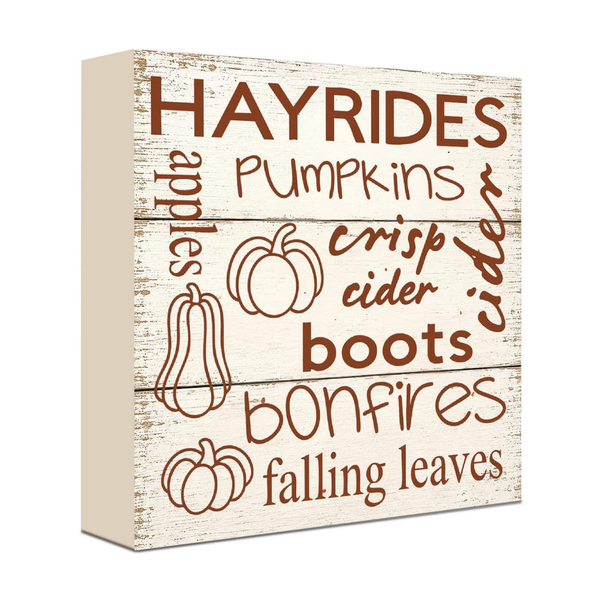 Fall Signs Hayrides Pumpkins Cider Boots Bonfires Wood Sign Fall Decor