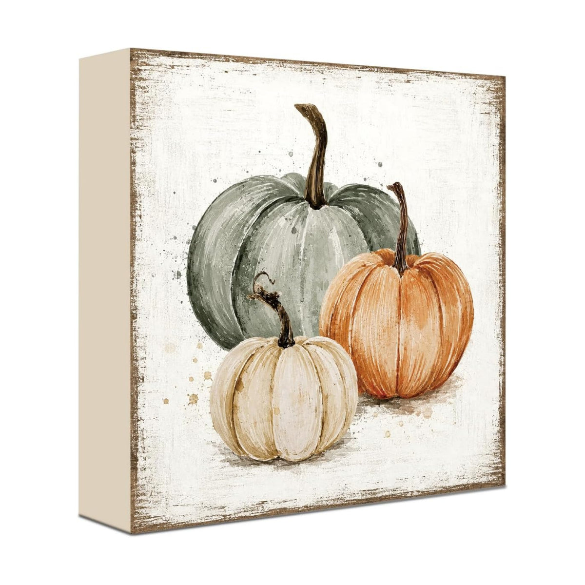 Fall Bathroom Decor Pumpkin Wood Sign Fall Wall Art