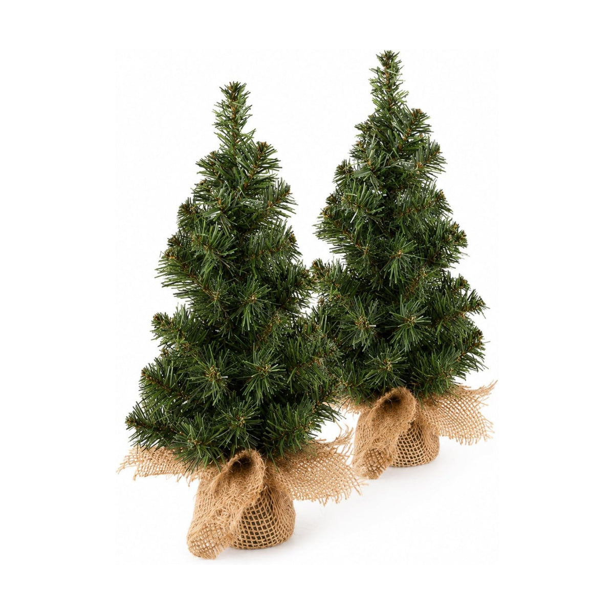 2pcs 50cm Mini Artificial Christmas Trees Tabletop Decor