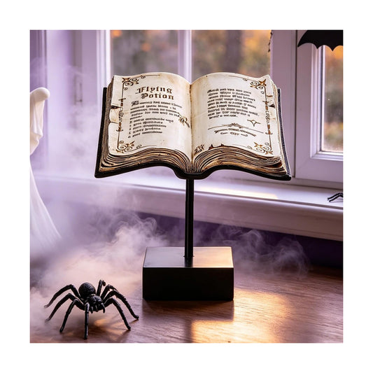 MUMTOP Halloween Vintage Book Figurines Indoor Antique Open Books Ornament
