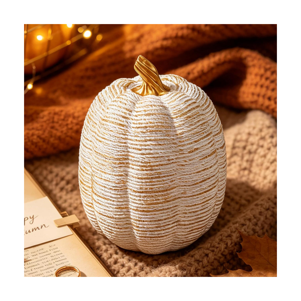 5 Inch Artificial Pumpkin Decor,Resin Pumpkin Fall Home Decoration