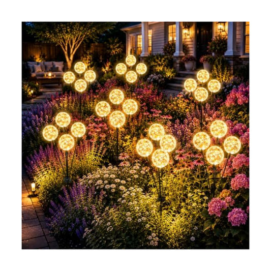 vignuto Solar Lights Outdoor Waterproof, 4 Packs, Solar Globe Lights, Garden Decor, Patio Decor, Unique Gifts for Women, Gifts for Grandma