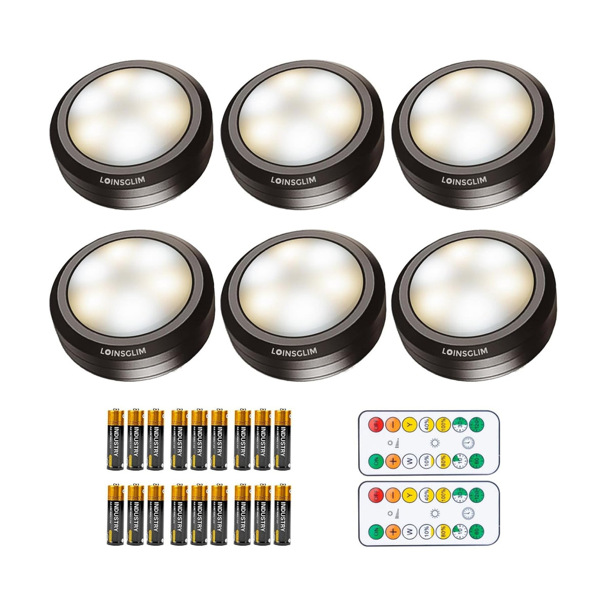Puck Lights with Remote Control, Wireless LED Puck Light for Kitchen,Battery Operated Under Cabinet Lights, Under