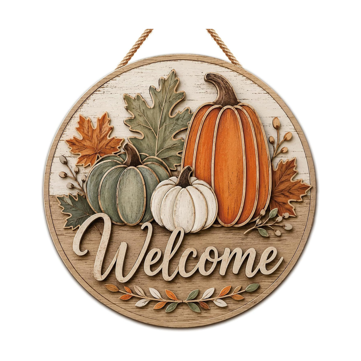 Fall Decor - Fall Welcome Sign for Front Door | Thanksgiving Decorations