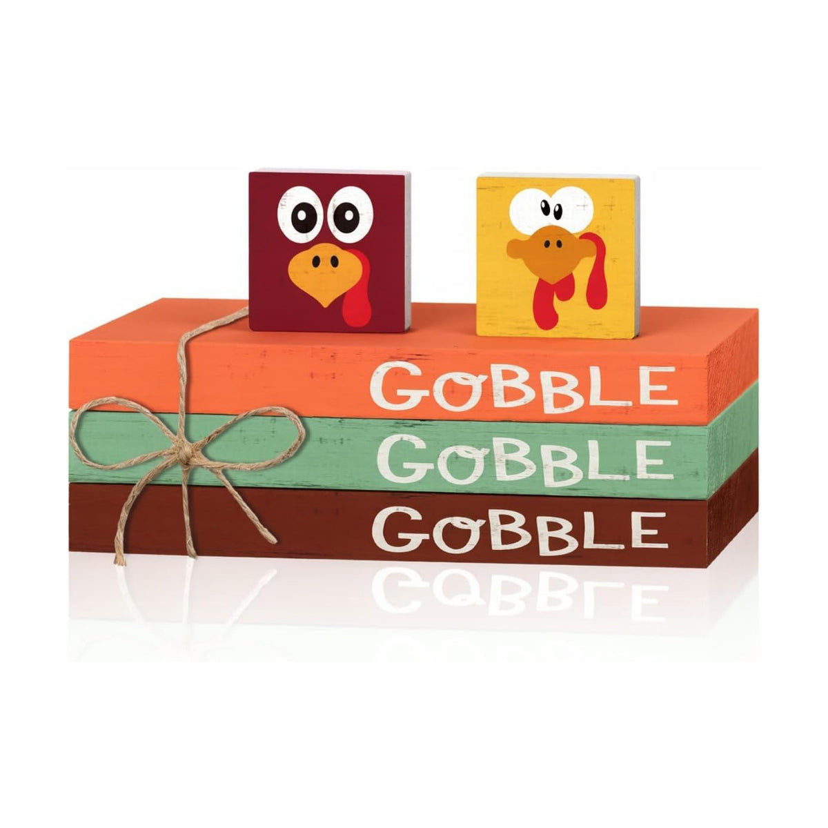 Smile Thanksgiving Wooden Block Decor