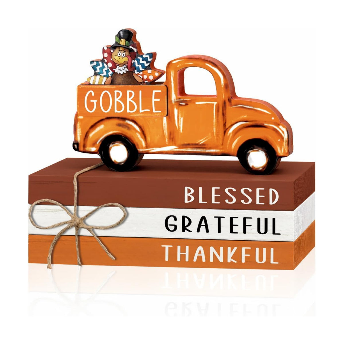 Smile Thanksgiving Wooden Block Decor