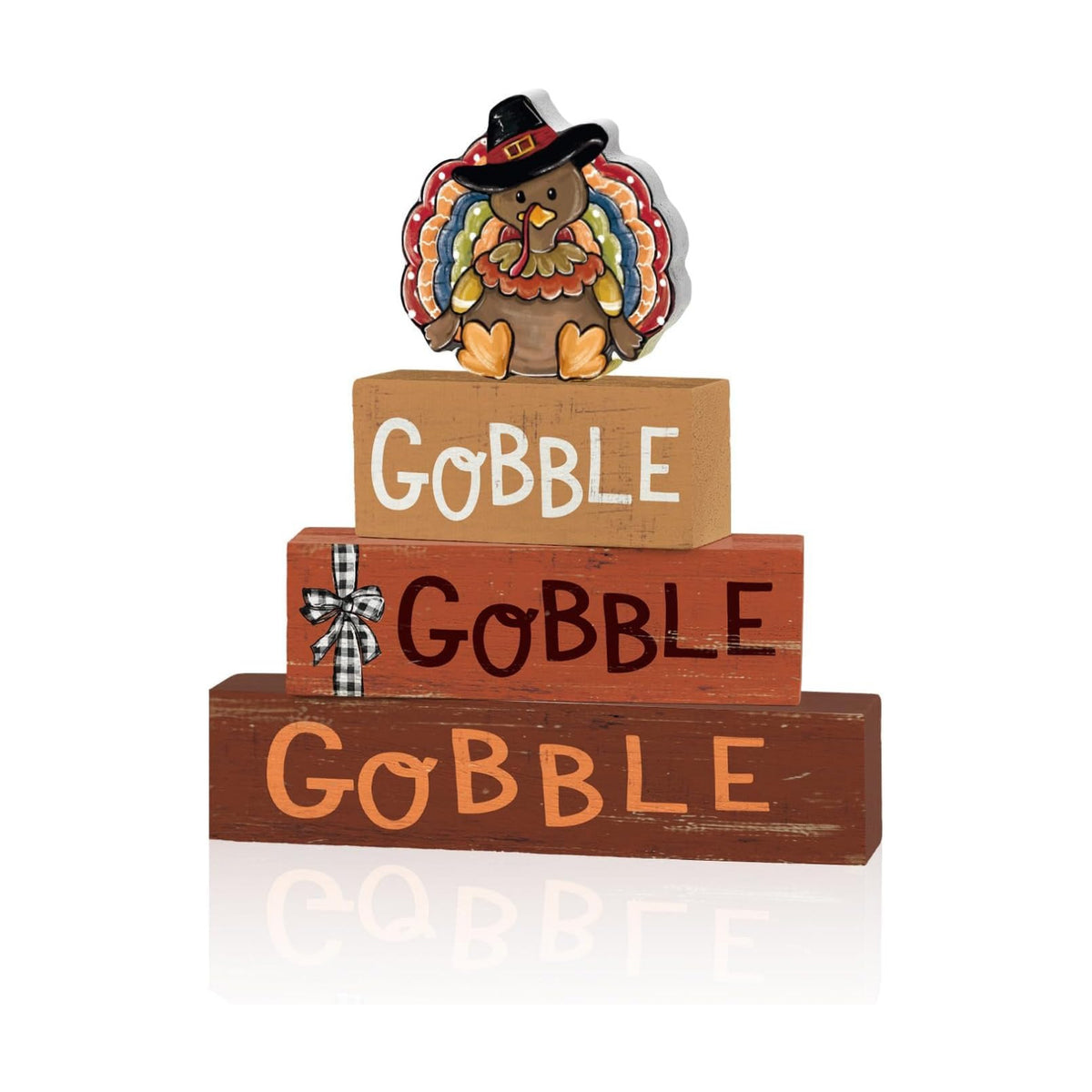 Smile Thanksgiving Wooden Block Decor