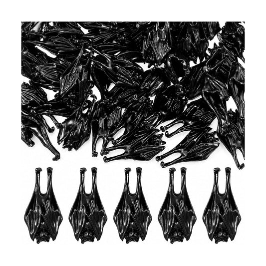 Civaner 50 Pcs Halloween Mini Brass Figurine Miniature, Bat