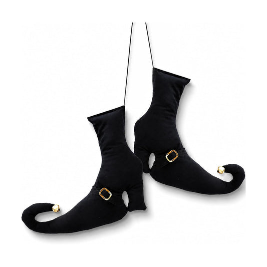 1 Pack Halloween Witch Shoes Hanging Ornaments, Vintage Witch Boot Decor