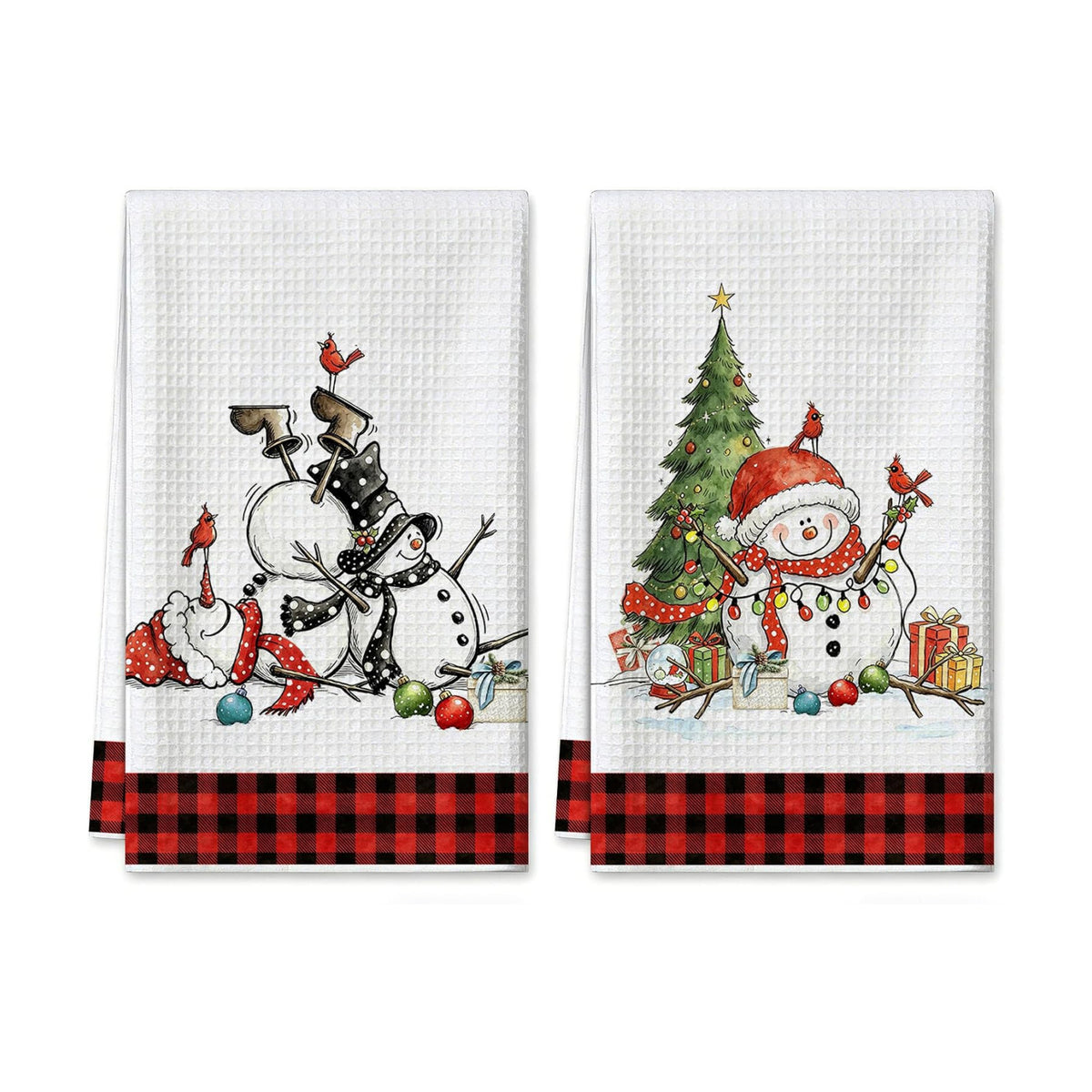 Christmas Kitchen Towels Set of 2 - Christmas Kitchen Decor