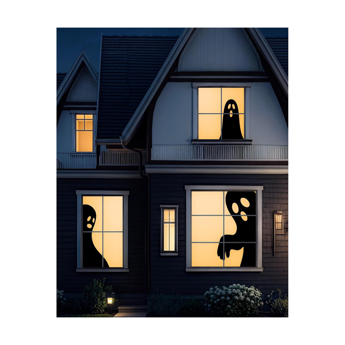Halloween Window Decorations Ghost Window Silhouettes 3 Pack