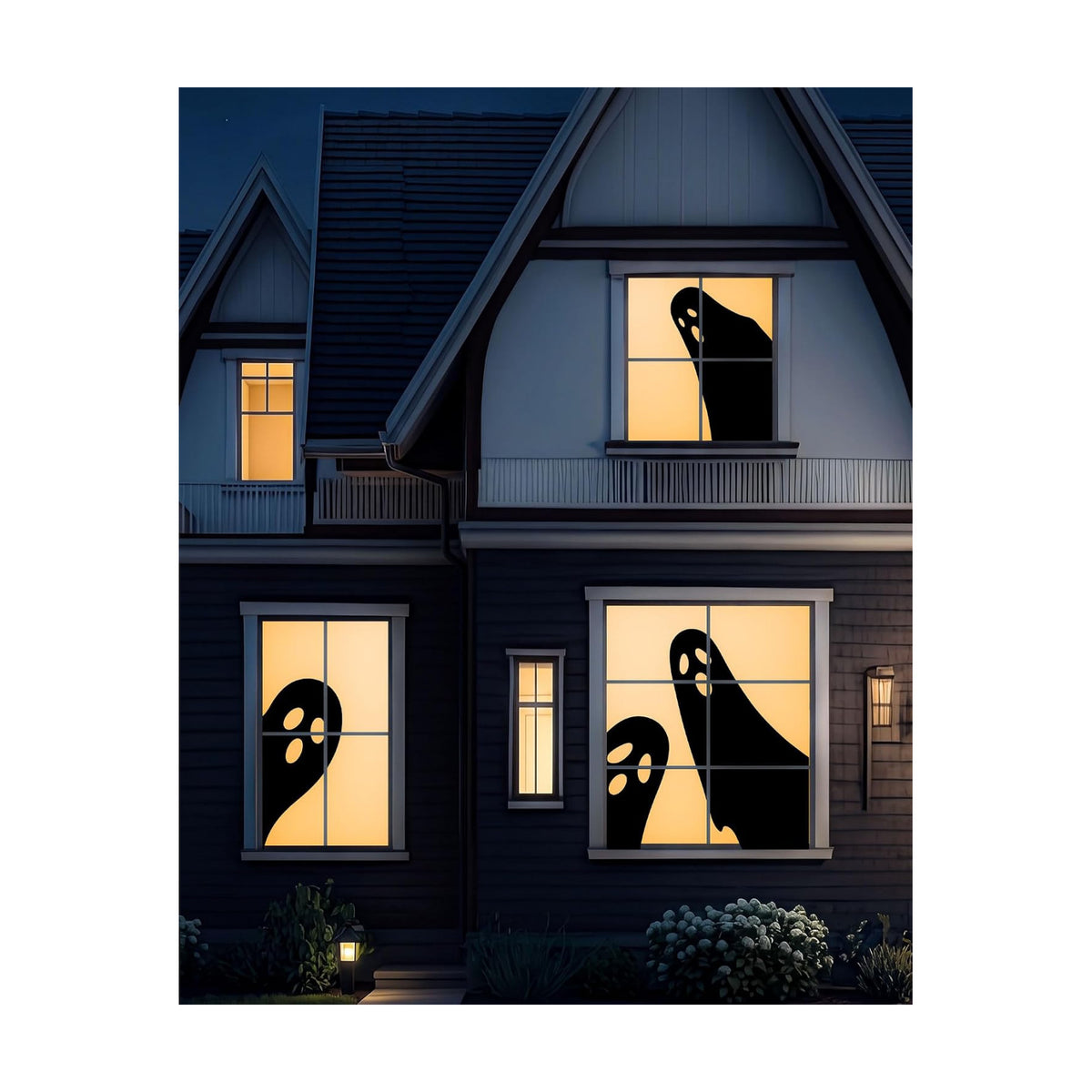 YTKIH Halloween Window Decorations Large Ghost Window Silhouettes 3 Pack