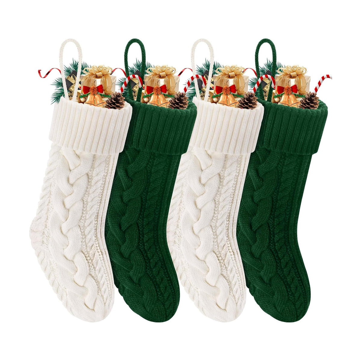 Christmas Stockings 18" Knitted Stocking Christmas Decorations