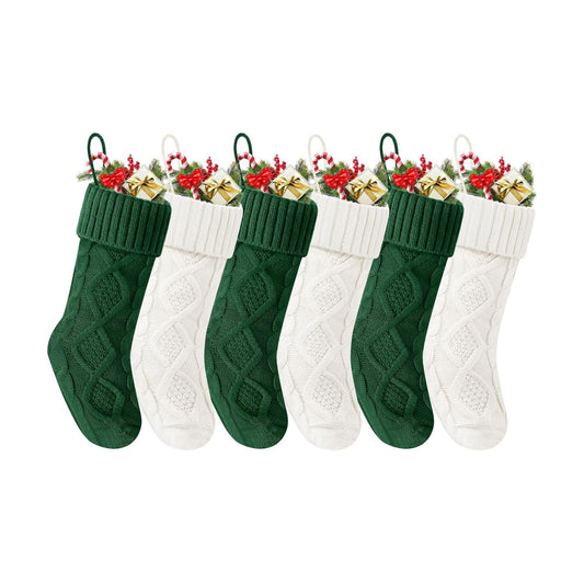 Christmas Stockings 18 Inches,Knitted Socks Christmas Decoration