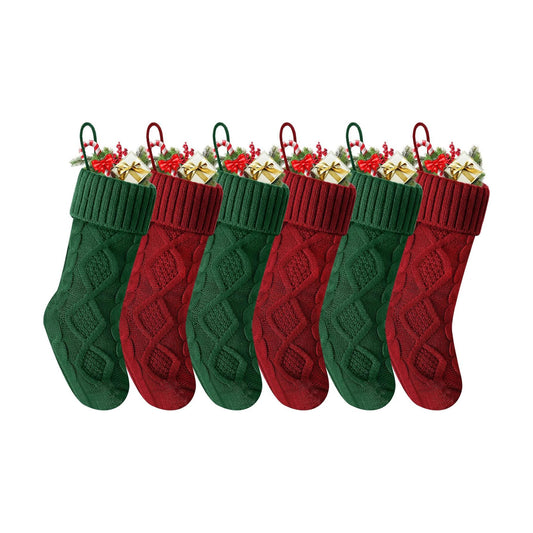 Christmas Stockings 18 Inches,Knitted Socks Christmas Decoration