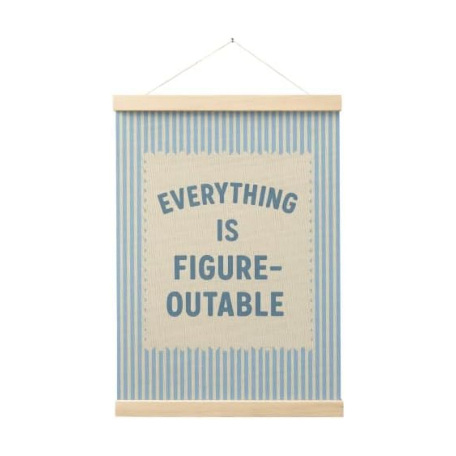 FGFK Everything Is Figureoutable Inspirational Wall Art Poster Hanger Frame