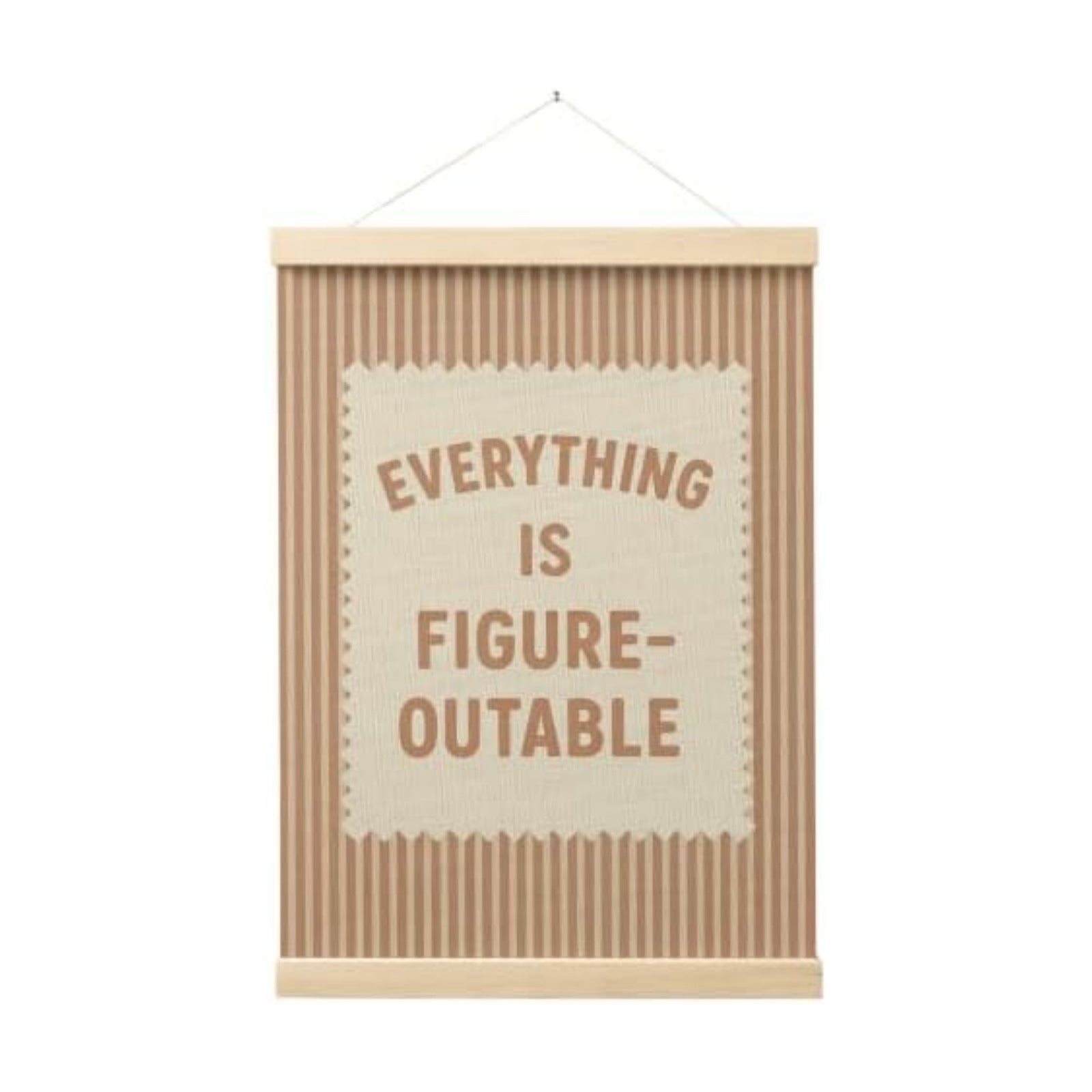 FGFK Everything Is Figureoutable Inspirational Wall Art Poster Hanger Frame