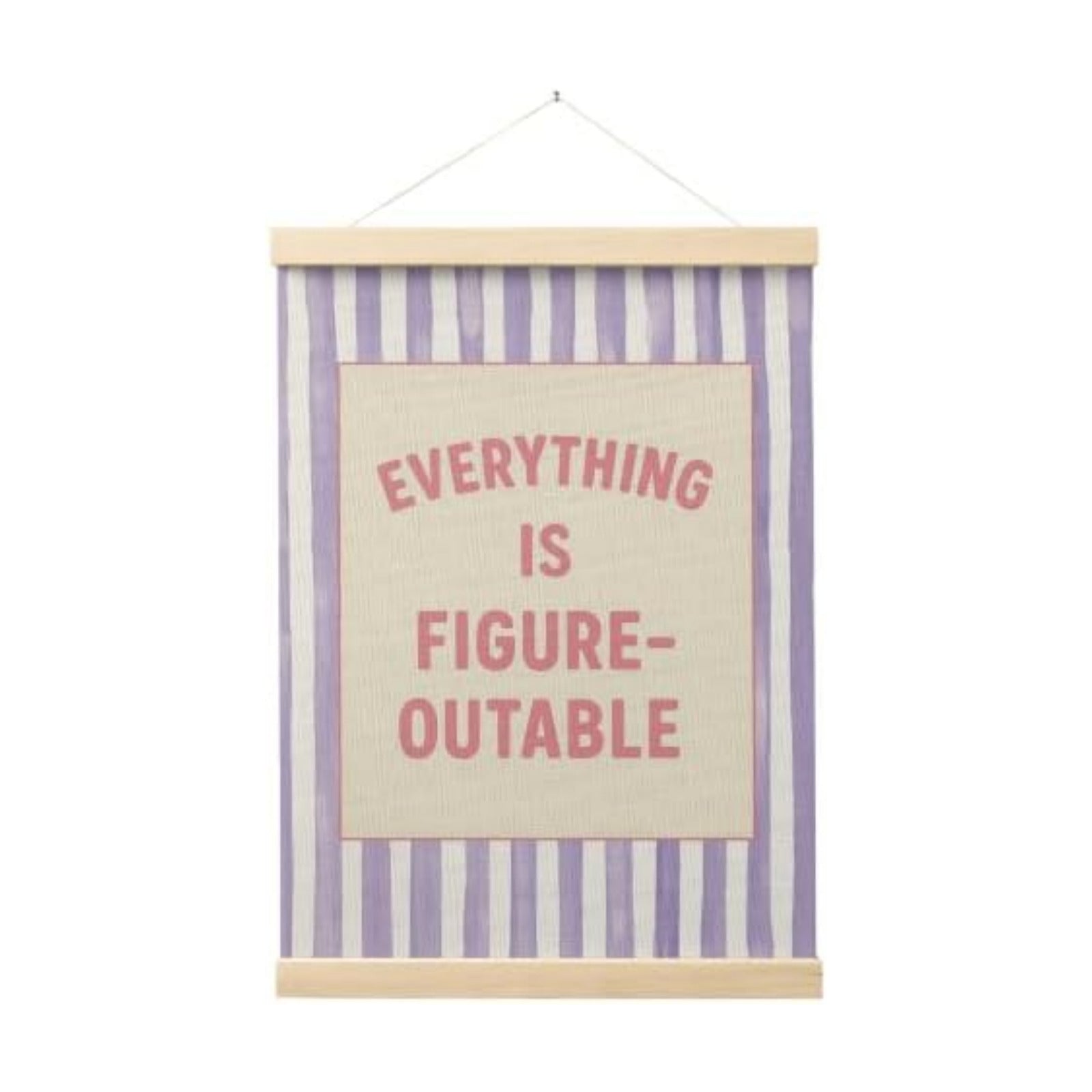 FGFK Everything Is Figureoutable Inspirational Wall Art Poster Hanger Frame