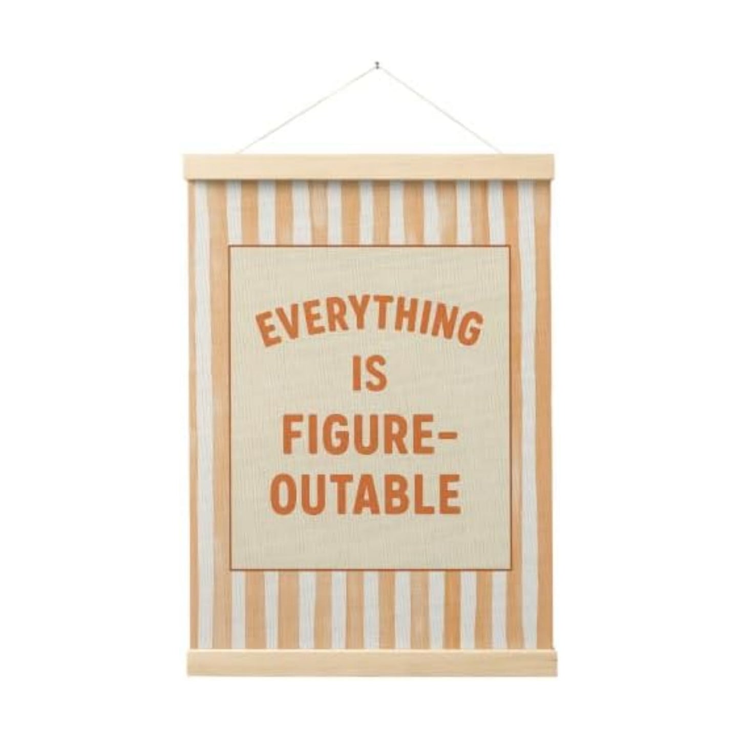 FGFK Everything Is Figureoutable Inspirational Wall Art Poster Hanger Frame