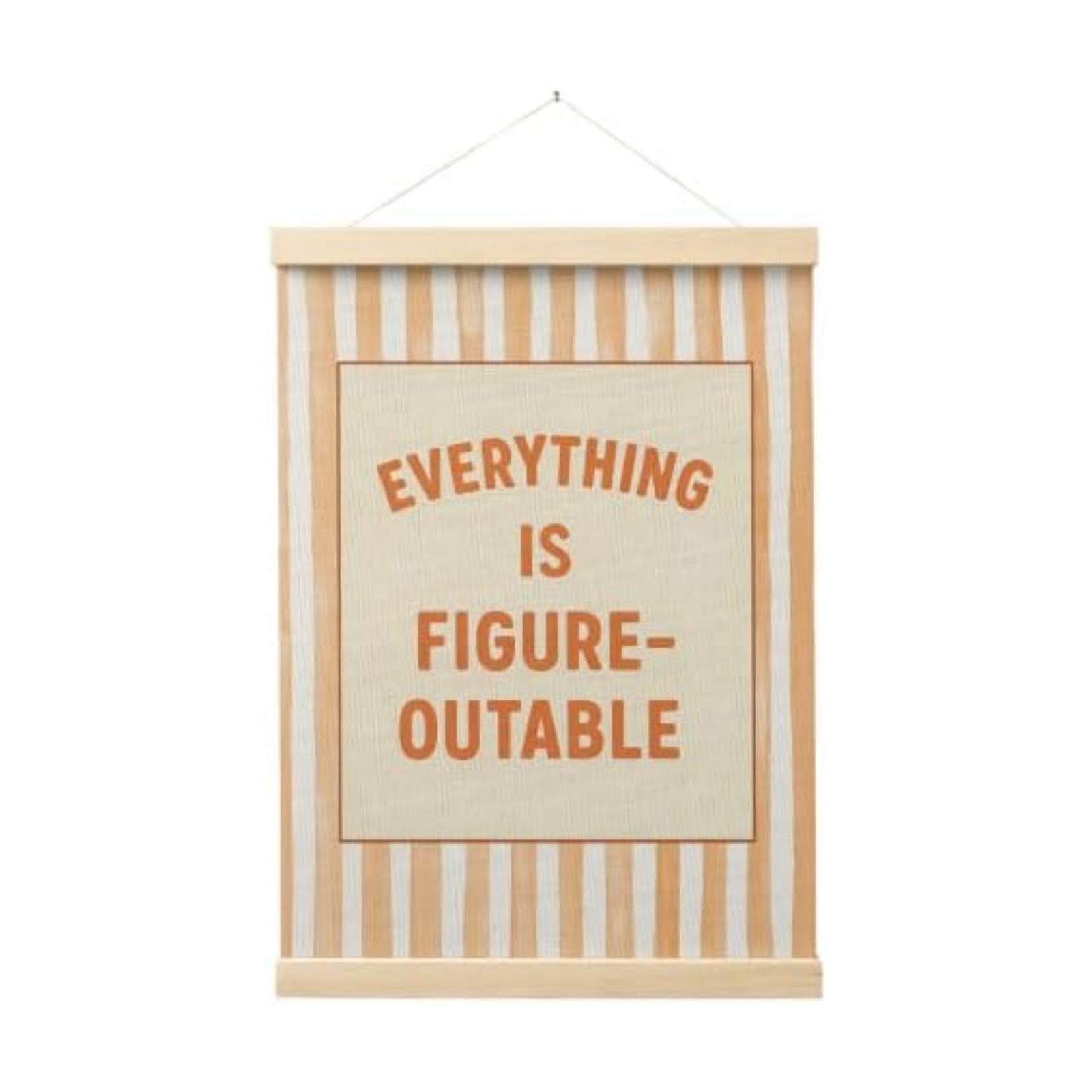 FGFK Everything Is Figureoutable Inspirational Wall Art Poster Hanger Frame