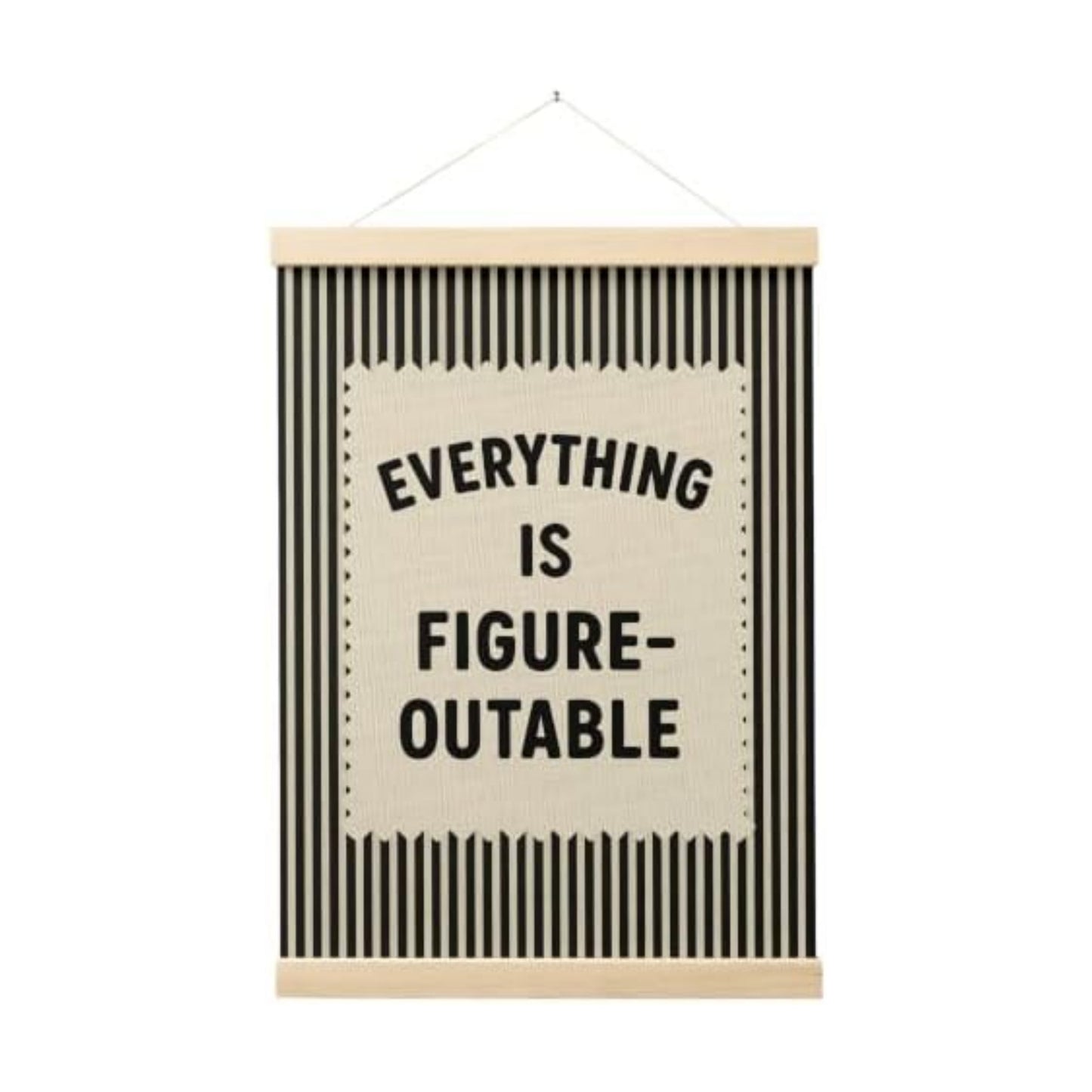 FGFK Everything Is Figureoutable Inspirational Wall Art Poster Hanger Frame