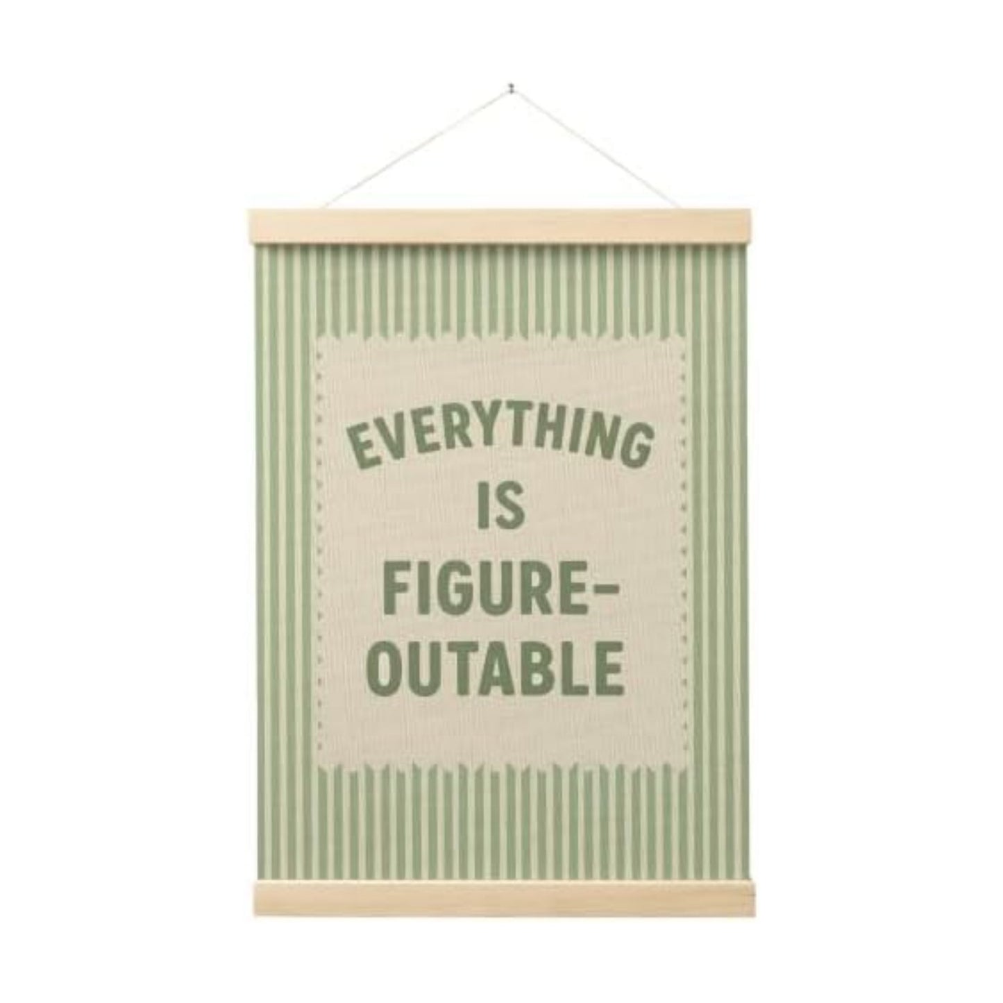 FGFK Everything Is Figureoutable Inspirational Wall Art Poster Hanger Frame