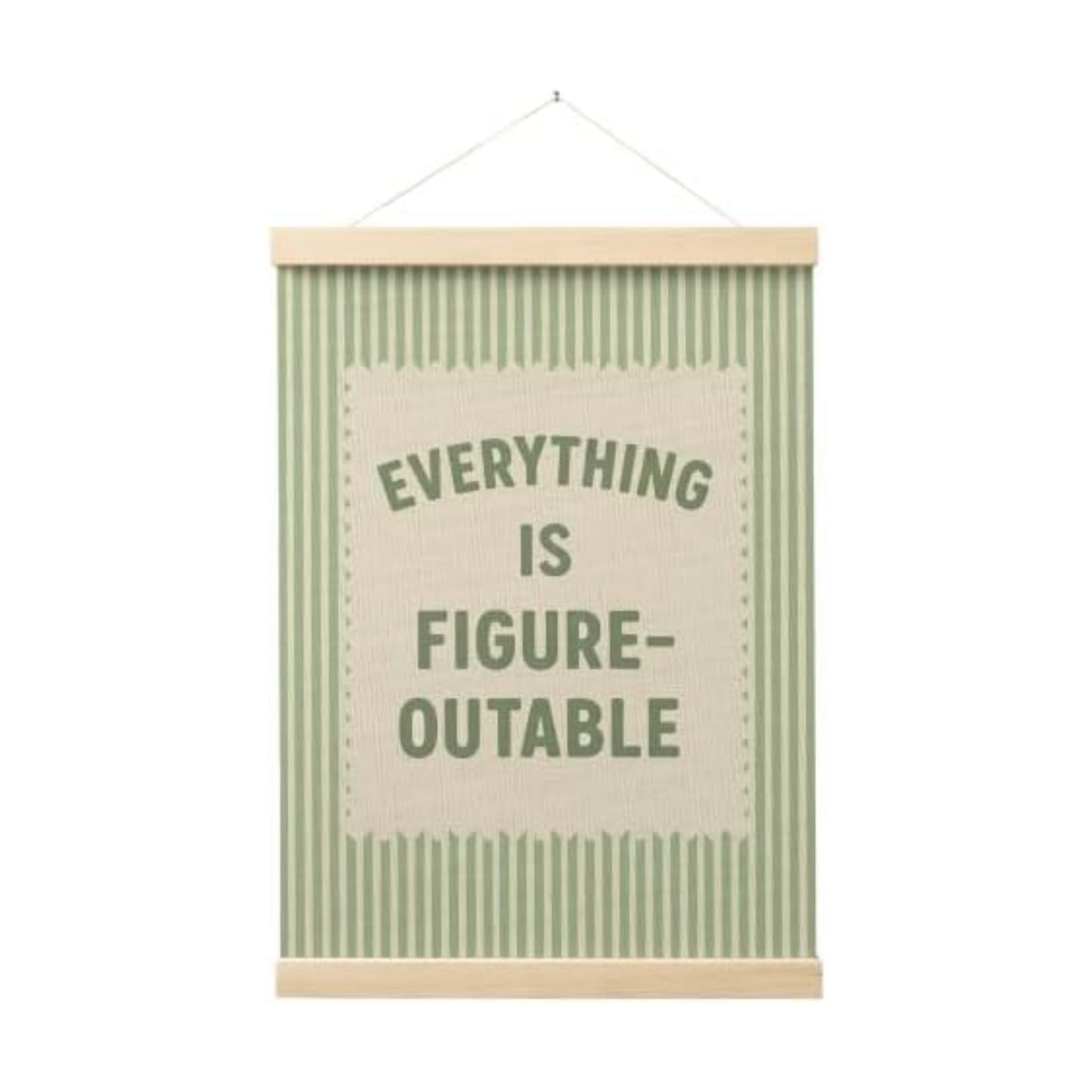 FGFK Everything Is Figureoutable Inspirational Wall Art Poster Hanger Frame