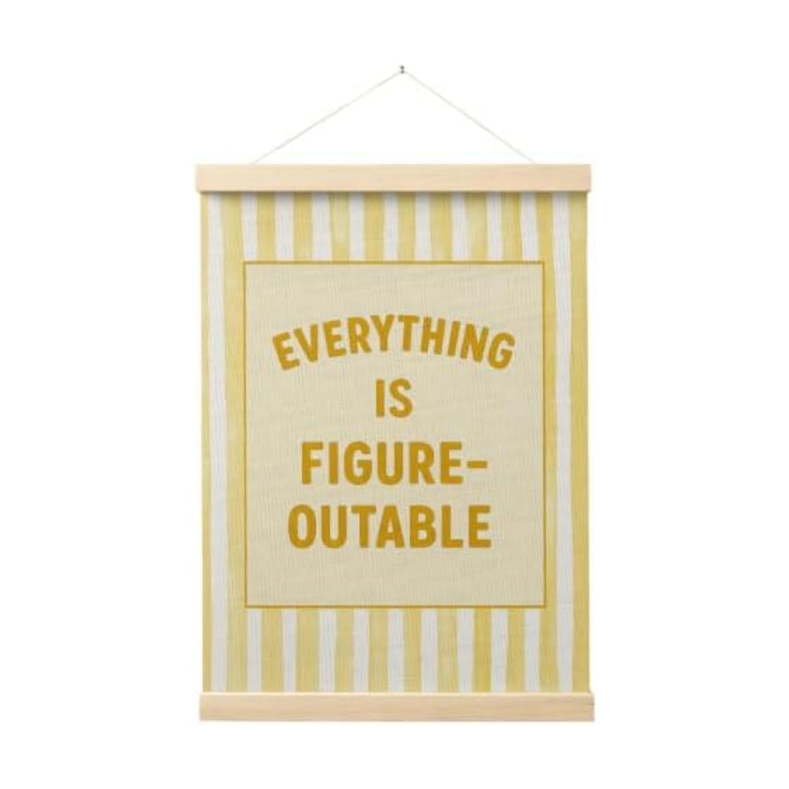 FGFK Everything Is Figureoutable Inspirational Wall Art Poster Hanger Frame