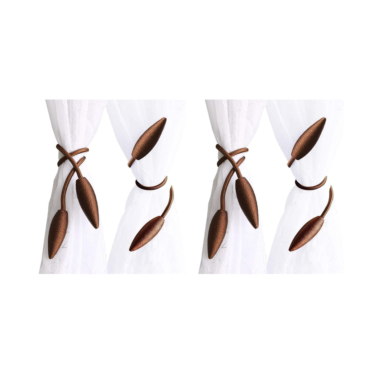 Valea Home 2 Pieces Curtain Tiebacks Clips Creative Window Drape Twist Tie Backs European Style Custom Made Curtain