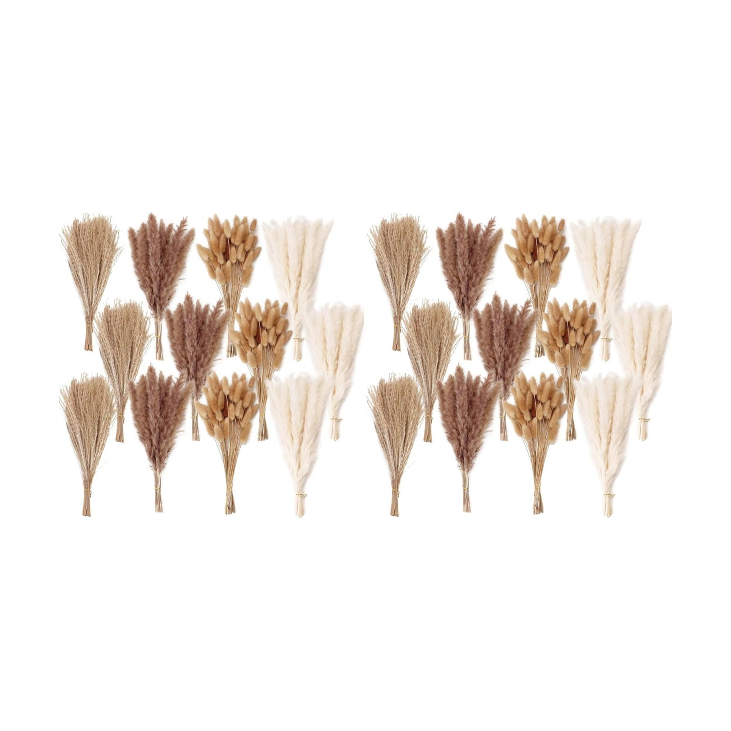 300 PCS Dried Flower Bouquet – Pampas Grass, Floral Decor for Home, Wedding, and Boho Style | Perfect for Vases, Fall