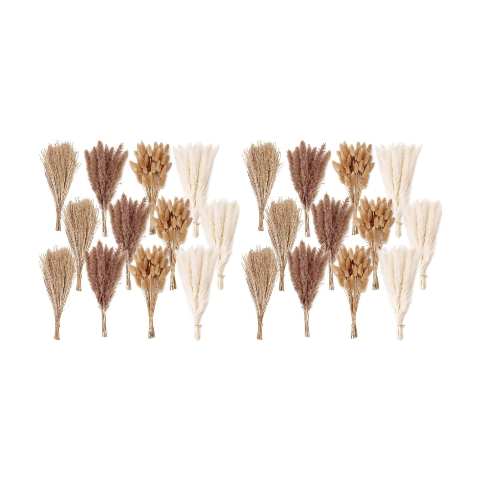 300 PCS Dried Flower Bouquet – Pampas Grass, Floral Decor for Home, Wedding, and Boho Style | Perfect for Vases, Fall