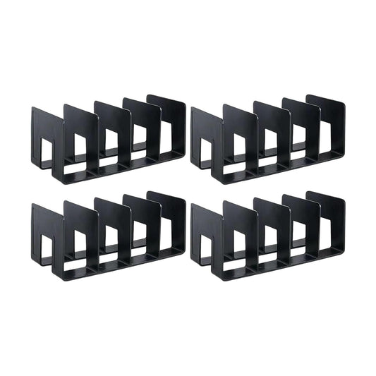 2PCS Acrylic File Organizer for Desk, Desktop Document/Mail Organizer, 4 Compartments Plastics Invisible Bookshelf