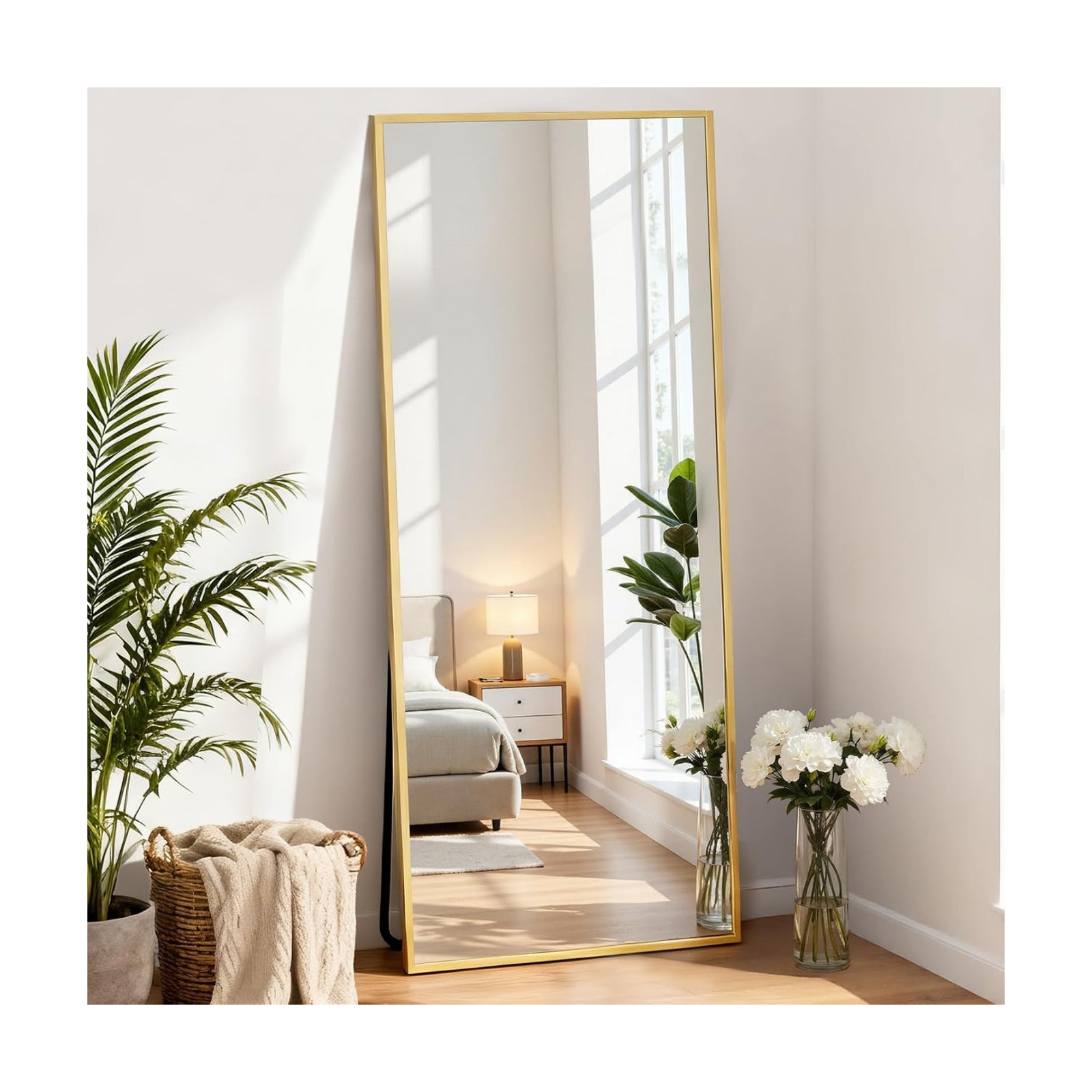 DUMOS 63"x20" Full Length Floor Mirror, Full Body Mirror